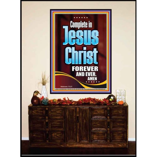 COMPLETE IN JESUS CHRIST FOREVER  Children Room Portrait  GWJOY10015  