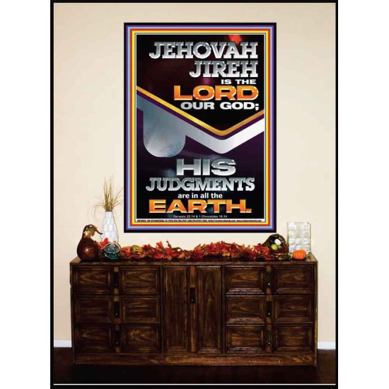JEHOVAH JIREH IS THE LORD OUR GOD  Contemporary Christian Wall Art Portrait  GWJOY10695  