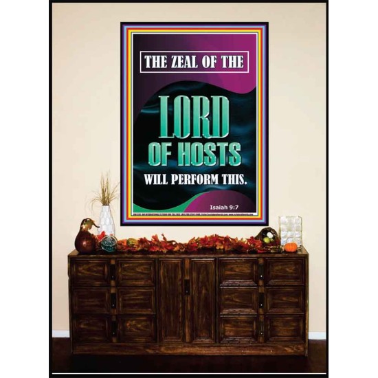 THE ZEAL OF THE LORD OF HOSTS WILL PERFORM THIS  Contemporary Christian Wall Art  GWJOY11791  