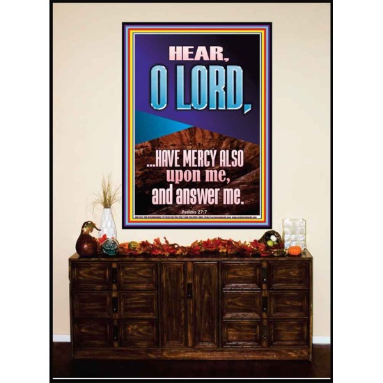 BECAUSE OF YOUR GREAT MERCIES PLEASE ANSWER US O LORD  Art & Wall Décor  GWJOY11813  