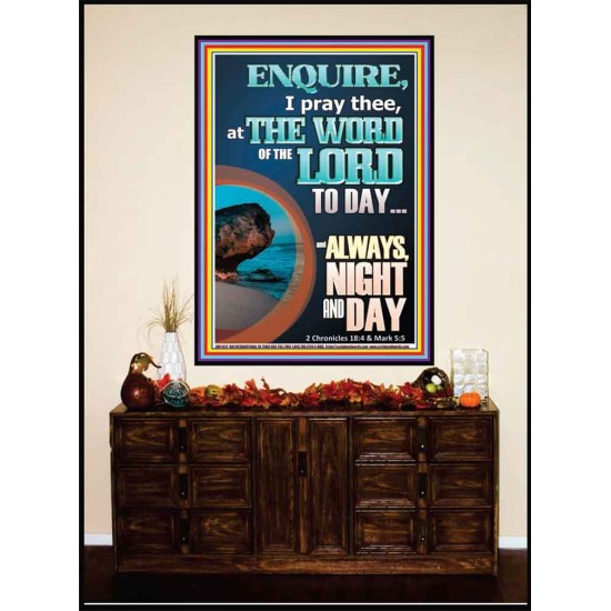 STUDY THE WORD OF THE LORD DAY AND NIGHT  Large Wall Accents & Wall Portrait  GWJOY11817  