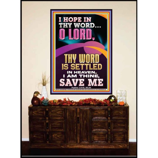 I AM THINE SAVE ME O LORD  Christian Quote Portrait  GWJOY11822  