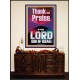 THANK AND PRAISE THE LORD GOD  Custom Christian Wall Art  GWJOY11834  