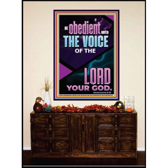 BE OBEDIENT UNTO THE VOICE OF THE LORD OUR GOD  Righteous Living Christian Portrait  GWJOY11903  