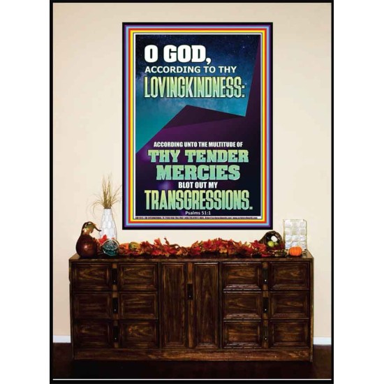 IN THE MULTITUDE OF THY TENDER MERCIES BLOT OUT MY TRANSGRESSIONS  Children Room  GWJOY11915  