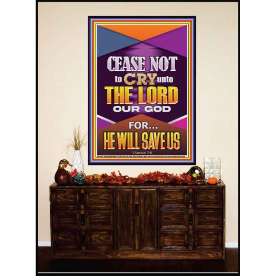 CEASE NOT TO CRY UNTO THE LORD   Unique Power Bible Portrait  GWJOY11964  