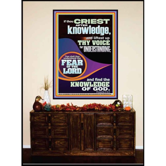 FIND THE KNOWLEDGE OF GOD  Bible Verse Art Prints  GWJOY11967  