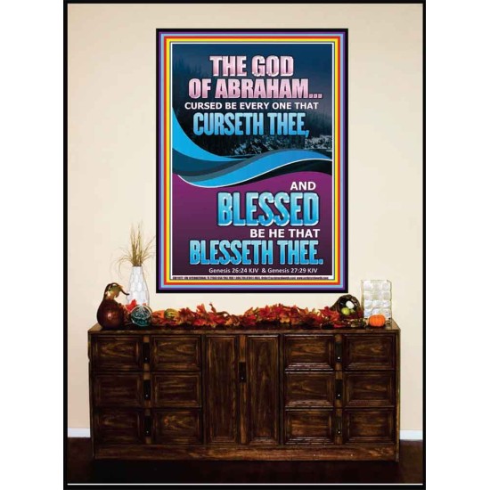 CURSED BE EVERY ONE THAT CURSETH THEE BLESSED IS EVERY ONE THAT BLESSED THEE  Scriptures Wall Art  GWJOY11972  