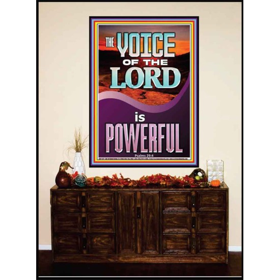 THE VOICE OF THE LORD IS POWERFUL  Scriptures Décor Wall Art  GWJOY11977  