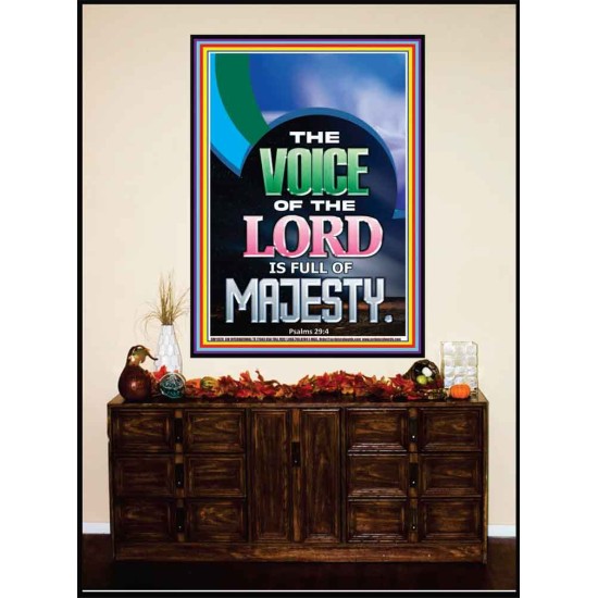 THE VOICE OF THE LORD IS FULL OF MAJESTY  Scriptural Décor Portrait  GWJOY11978  