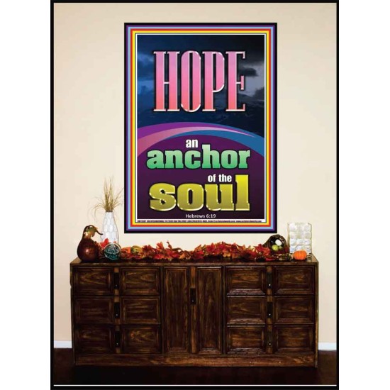 HOPE AN ANCHOR OF THE SOUL  Scripture Portrait Signs  GWJOY11987  