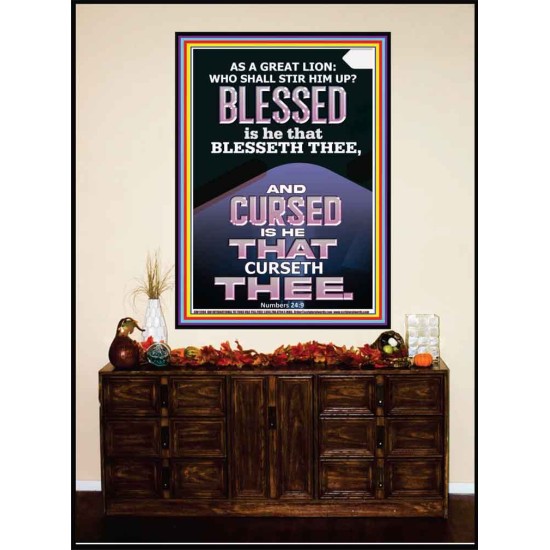 BLESSED IS HE THAT BLESSETH THEE  Encouraging Bible Verse Portrait  GWJOY11994  