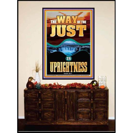 THE WAY OF THE JUST IS UPRIGHTNESS  Scriptural Décor  GWJOY12288  
