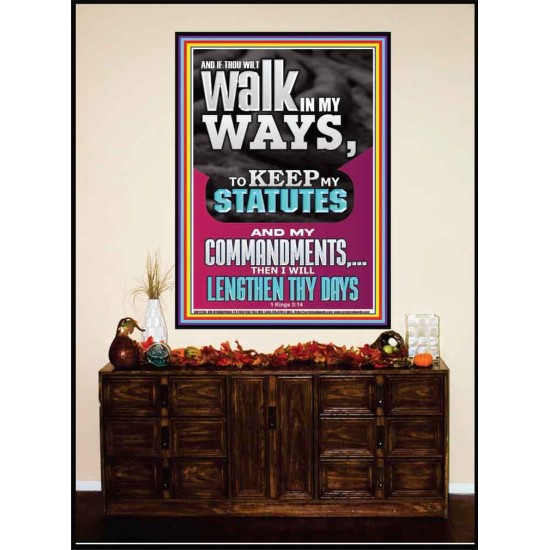 WALK IN MY WAYS AND KEEP MY COMMANDMENTS  Wall & Art Décor  GWJOY12296  