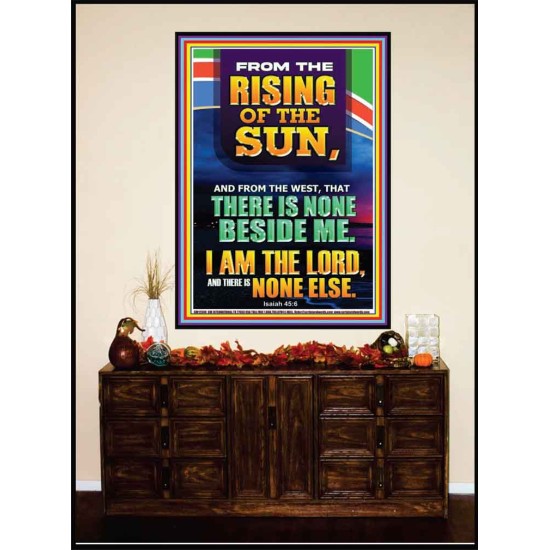 FROM THE RISING OF THE SUN AND THE WEST THERE IS NONE BESIDE ME  Affordable Wall Art  GWJOY12308  