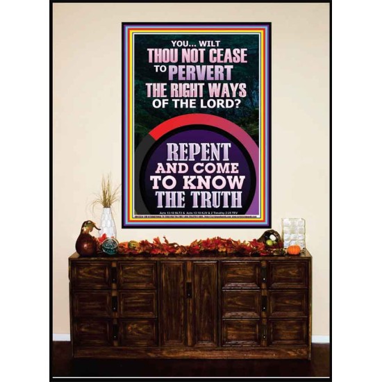 REPENT AND COME TO KNOW THE TRUTH  Large Custom Portrait   GWJOY12354  