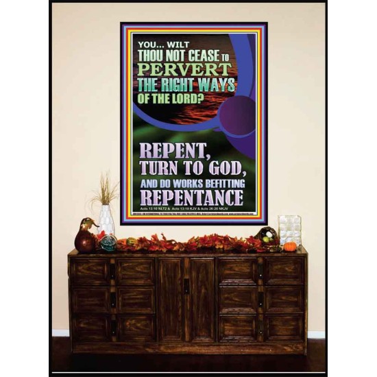 REPENT AND DO WORKS BEFITTING REPENTANCE  Custom Portrait   GWJOY12355  