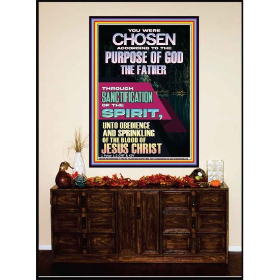 CHOSEN ACCORDING TO THE PURPOSE OF GOD THROUGH SANCTIFICATION OF THE SPIRIT  Unique Scriptural Portrait  GWJOY12426  