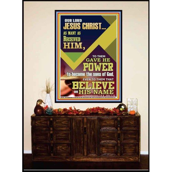 POWER TO BECOME THE SONS OF GOD THAT BELIEVE ON HIS NAME  Children Room  GWJOY12941  