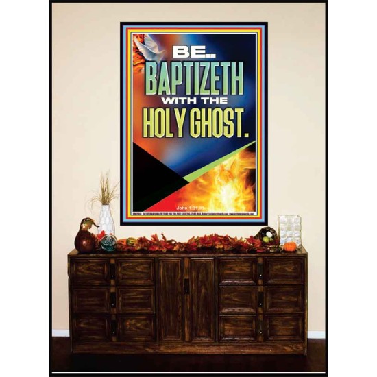 BE BAPTIZETH WITH THE HOLY GHOST  Unique Scriptural Portrait  GWJOY12944  