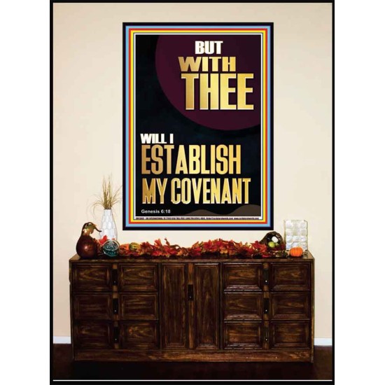 WITH THEE WILL I ESTABLISH MY COVENANT  Scriptures Wall Art  GWJOY13001  