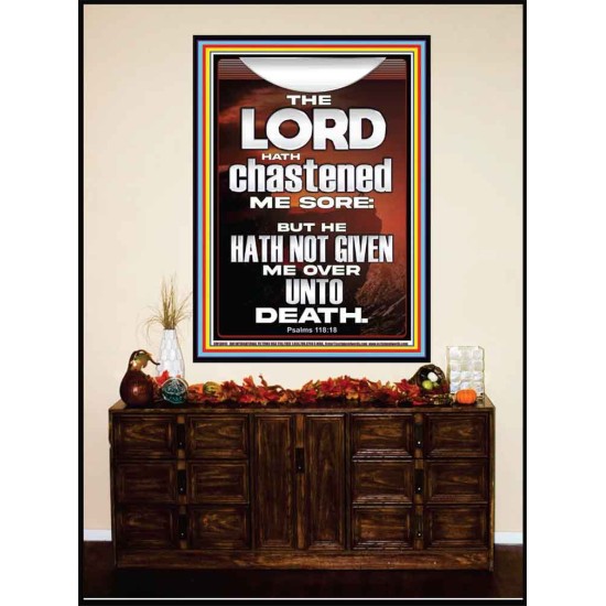 THE LORD HAS NOT GIVEN ME OVER UNTO DEATH  Contemporary Christian Wall Art  GWJOY13045  