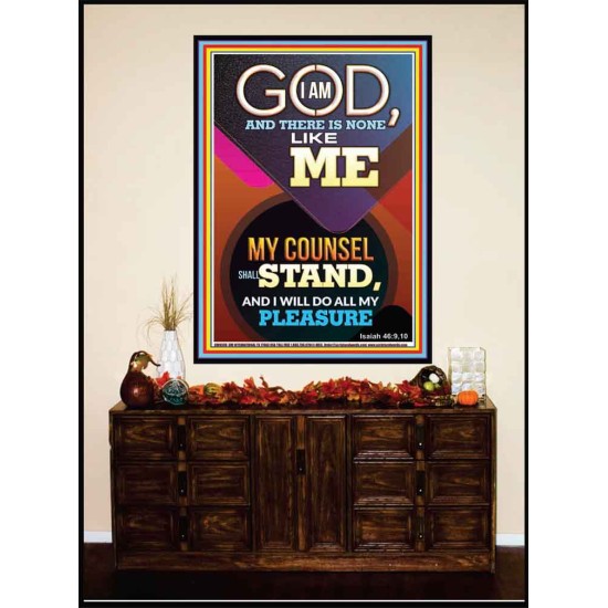 MY COUNSEL SHALL STAND  Ultimate Inspirational Wall Art Portrait  GWJOY9386  