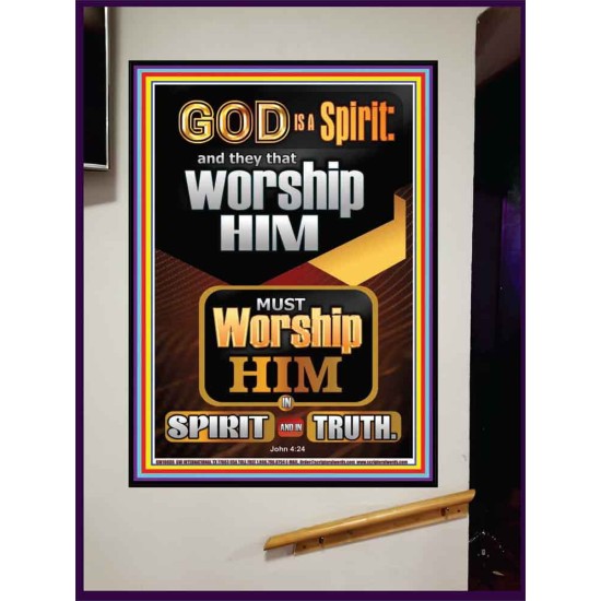 WORSHIP HIM IN SPIRIT AND TRUTH  Children Room Portrait  GWJOY10006  