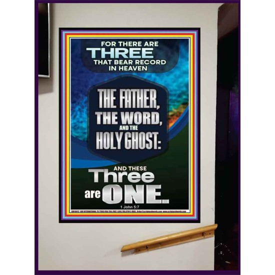 THE THREE THAT BEAR RECORD IN HEAVEN  Righteous Living Christian Portrait  GWJOY10012  