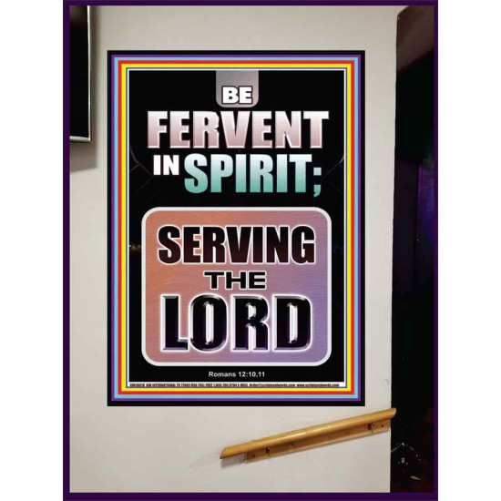 BE FERVENT IN SPIRIT SERVING THE LORD  Unique Scriptural Portrait  GWJOY10018  