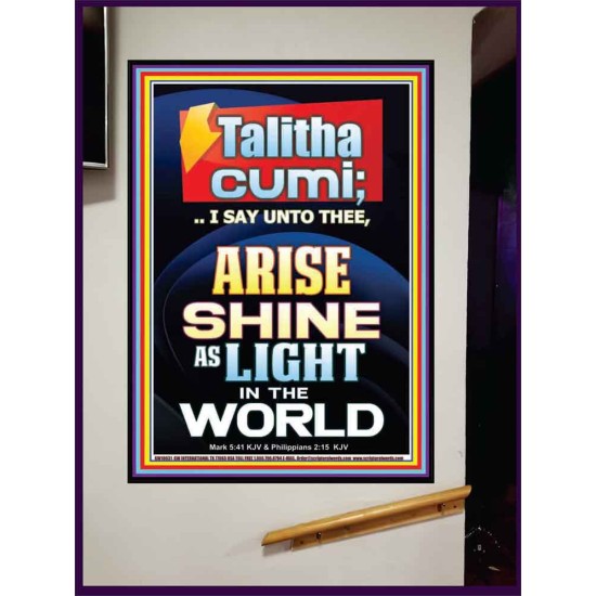 TALITHA CUMI ARISE SHINE AS LIGHT IN THE WORLD  Church Portrait  GWJOY10031  