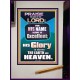 HIS GLORY IS ABOVE THE EARTH AND HEAVEN  Large Wall Art Portrait  GWJOY10054  