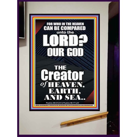 WHO IN THE HEAVEN CAN BE COMPARED TO JEHOVAH EL SHADDAI  Affordable Wall Art Prints  GWJOY10073  