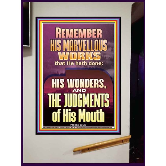 REMEMBER HIS MARVELLOUS WORKS  Scripture Portrait   GWJOY11810  