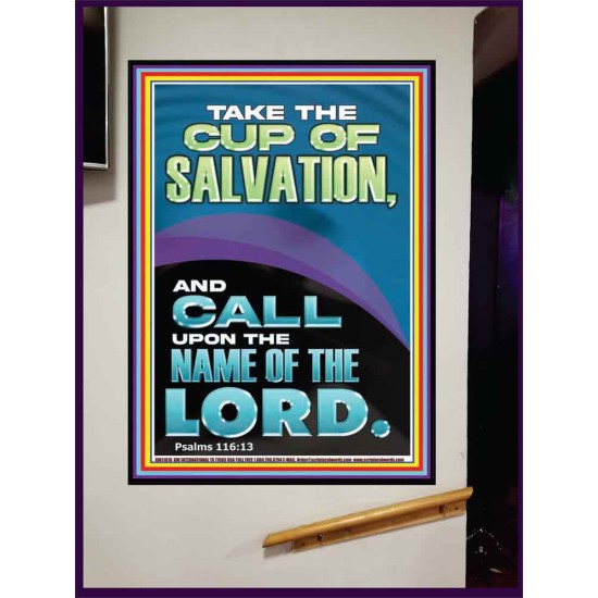 TAKE THE CUP OF SALVATION AND CALL UPON THE NAME OF THE LORD  Modern Wall Art  GWJOY11818  