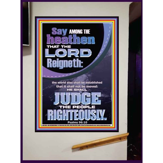 THE LORD IS A RIGHTEOUS JUDGE  Inspirational Bible Verses Portrait  GWJOY11865  