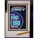 DILIGENTLY OBEY THE VOICE OF THE LORD OUR GOD  Unique Power Bible Portrait  GWJOY11901  