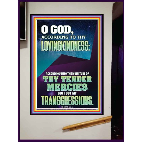 IN THE MULTITUDE OF THY TENDER MERCIES BLOT OUT MY TRANSGRESSIONS  Children Room  GWJOY11915  