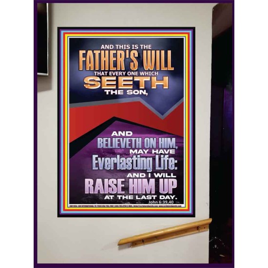 EVERLASTING LIFE IS THE FATHER'S WILL   Unique Scriptural Portrait  GWJOY11954  