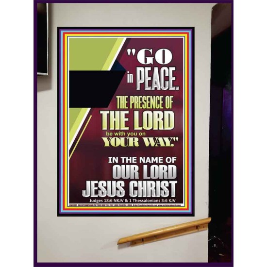 GO IN PEACE THE PRESENCE OF THE LORD BE WITH YOU  Ultimate Power Portrait  GWJOY11965  