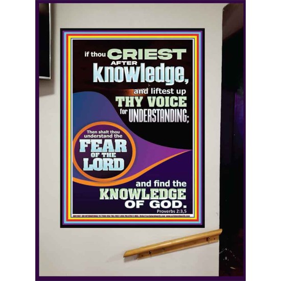 FIND THE KNOWLEDGE OF GOD  Bible Verse Art Prints  GWJOY11967  