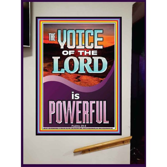 THE VOICE OF THE LORD IS POWERFUL  Scriptures Décor Wall Art  GWJOY11977  