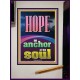 HOPE AN ANCHOR OF THE SOUL  Scripture Portrait Signs  GWJOY11987  