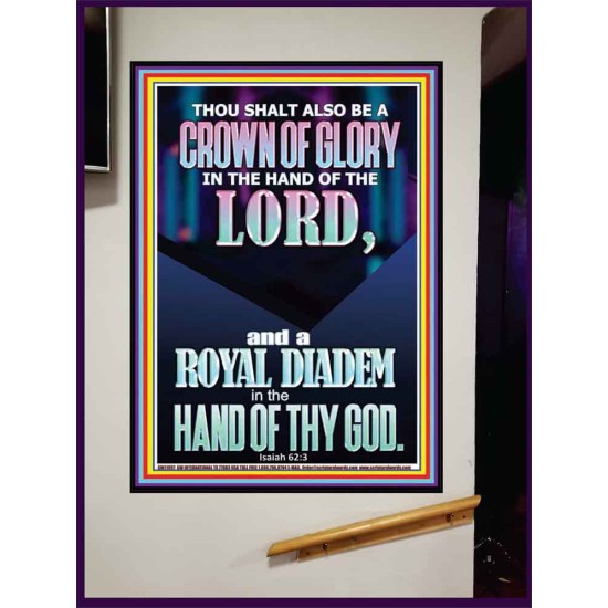 A CROWN OF GLORY AND A ROYAL DIADEM  Christian Quote Portrait  GWJOY11997  