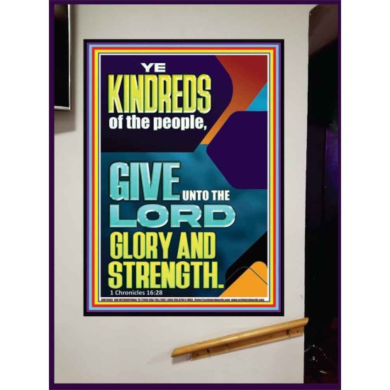 GIVE UNTO THE LORD GLORY AND STRENGTH  Scripture Art  GWJOY12002  