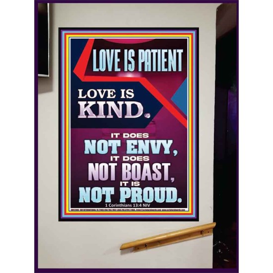 LOVE IS PATIENT AND KIND AND DOES NOT ENVY  Christian Paintings  GWJOY12005  