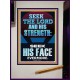SEEK THE LORD AND HIS STRENGTH AND SEEK HIS FACE EVERMORE  Bible Verse Wall Art  GWJOY12184  