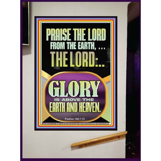 PRAISE THE LORD FROM THE EARTH  Contemporary Christian Paintings Portrait  GWJOY12200  