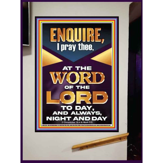 MEDITATE THE WORD OF THE LORD DAY AND NIGHT  Contemporary Christian Wall Art Portrait  GWJOY12202  