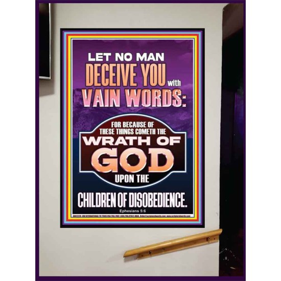 LET NO MAN DECEIVE YOU WITH VAIN WORDS  Church Picture  GWJOY12226  